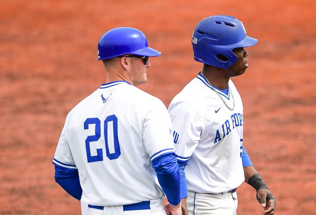 February 20, 2021: Air Force Head Coach Mike Kazlausky (8) walks